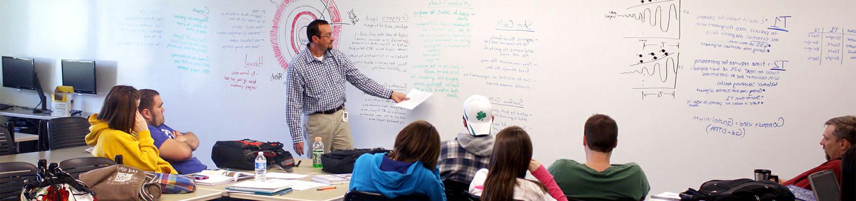 射线照相法 Professor at white board